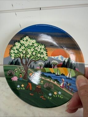 Vintage Poole England Spring Collector Plate